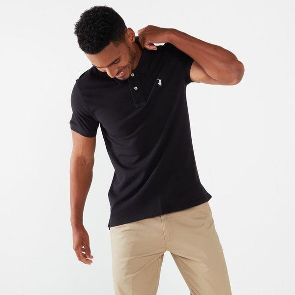 POLO - Mens Stretch Pique SS Golfer - Black