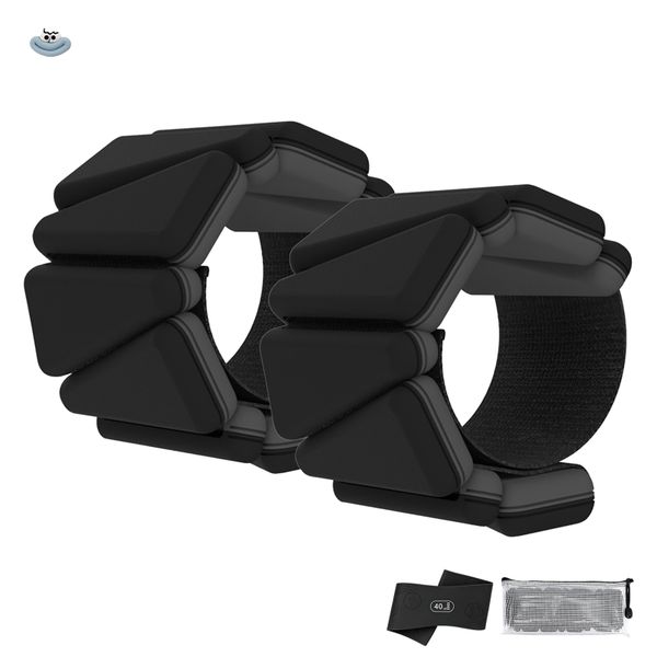 Adjustable Silicone Wrist/Ankle Weights with Resistance Power Rubber Bands