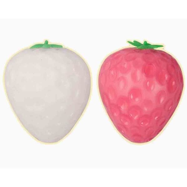 3 Pieces Strawberry Squeeze Toys,Fruit Squishies,Stress Relief for Workers