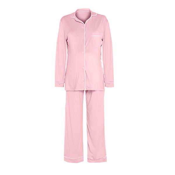 Hannah Grace Maternity Pink Winter 4 Piece Hospital Set
