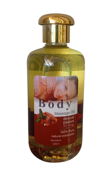 Natural Massage Oil 250ml - Relaxing Body Oil with Herbal &amp; Fruit Extracts
