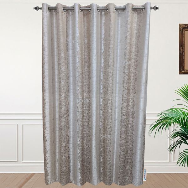 Matoc Designs Curtain - Abstract Striped Grey - Lined - Eyelet