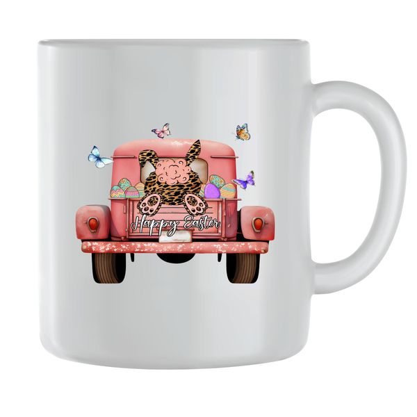 Happy Coffee Mugs for Men Women Trendy Easter Graphic Words Cup Present 079
