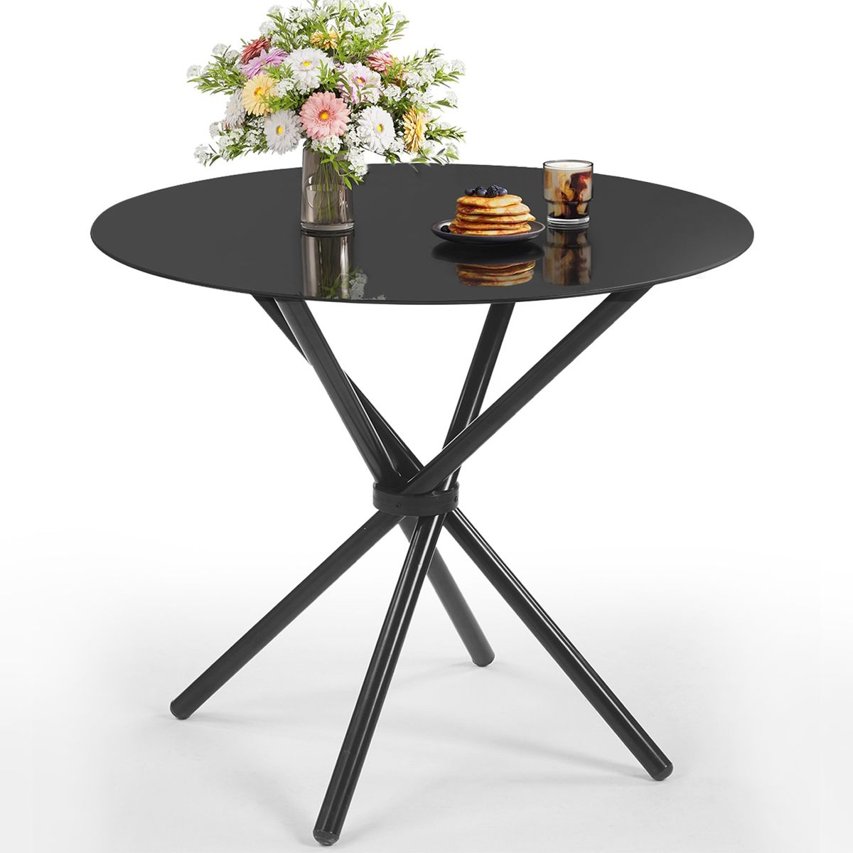 Coffee Table Side Table Tempered Glass Center Table