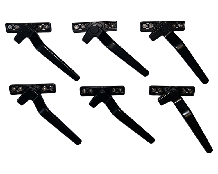 Black Aluminium Solid Handle Combo 6