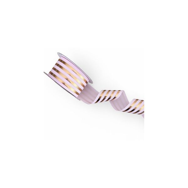 Petersham Ribbon with Gold Stripes, 40mm x 10m- Assorted colours