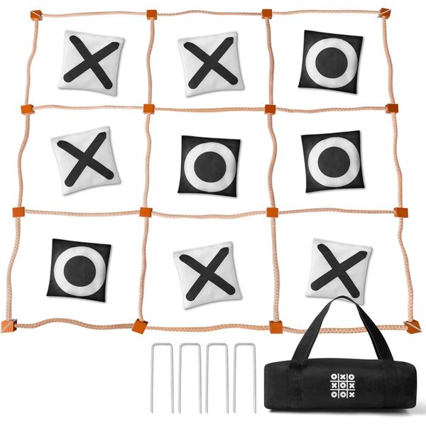 Giant Tic Tac Toe Game Summer Outdoor Large Yard Backyard for Family Adults