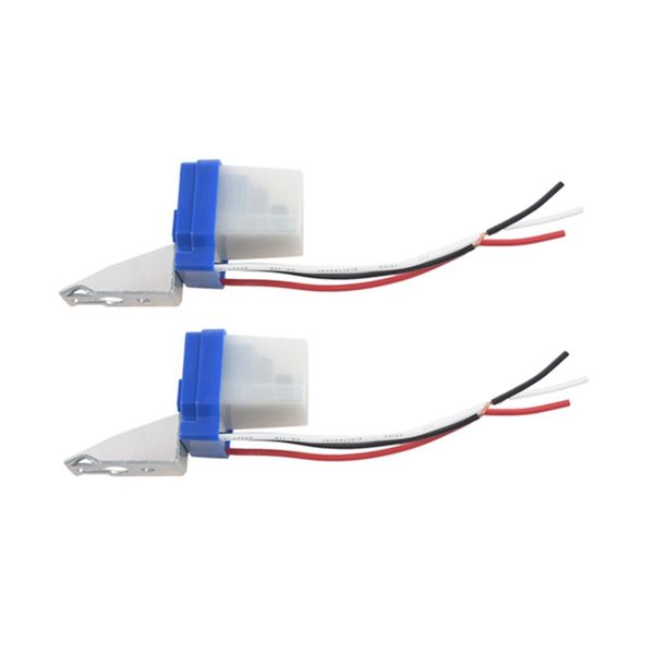 2Pcs Auto on Off Street Light Sensor Switch Photo Switch 220V 10A