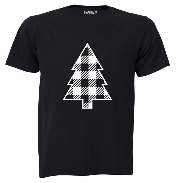 Plaid Christmas Tree - Adults - T-Shirt