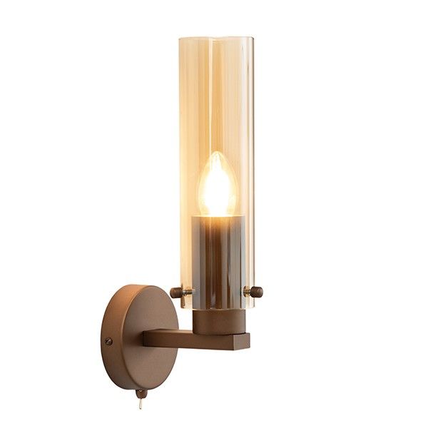 The Lighting Warehouse - Wall Light Siyah Amber