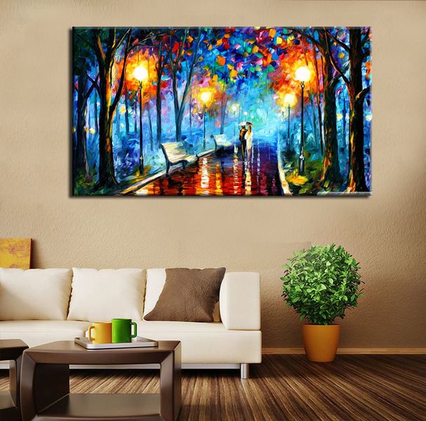 0022 Canvas Wall Art City Light Walk