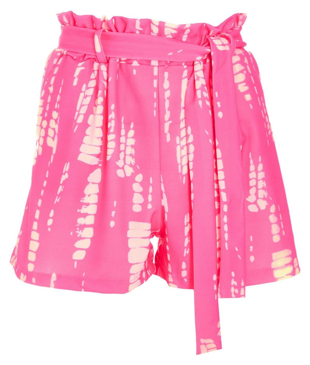 Quiz ladies pink tie front shorts shop today get it tomorrow