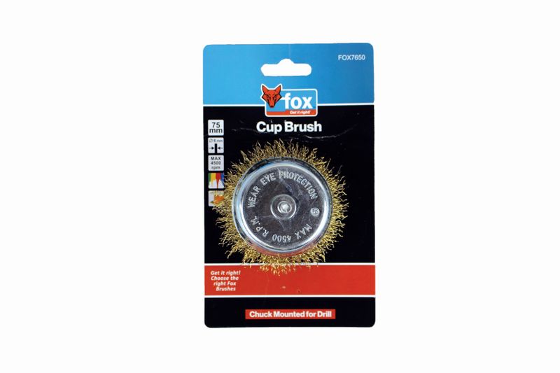 Fox Crimped Steel Wire Cup 75mm Course