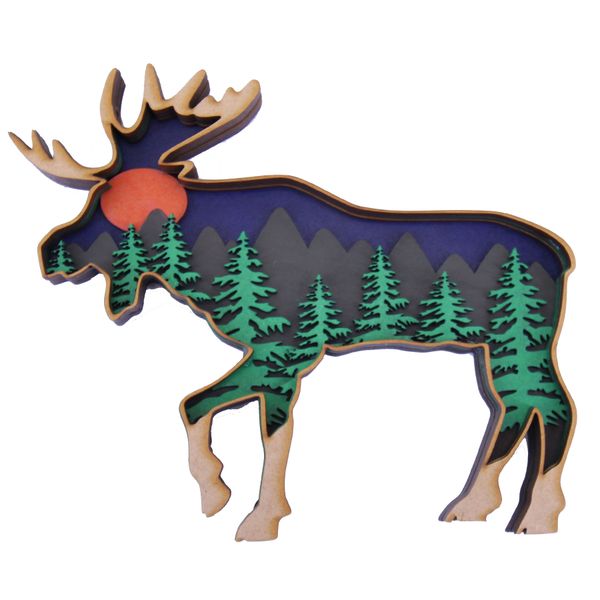 Wow We | Multi Layered Paint Board | Moose / ELK