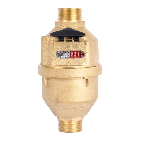 Water Meter 22mm Piston Type Brass
