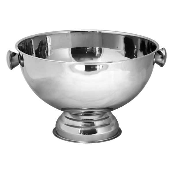 Bar Butler - 14 Litre Footed Champagne Ice Bowl With Silver Knobs