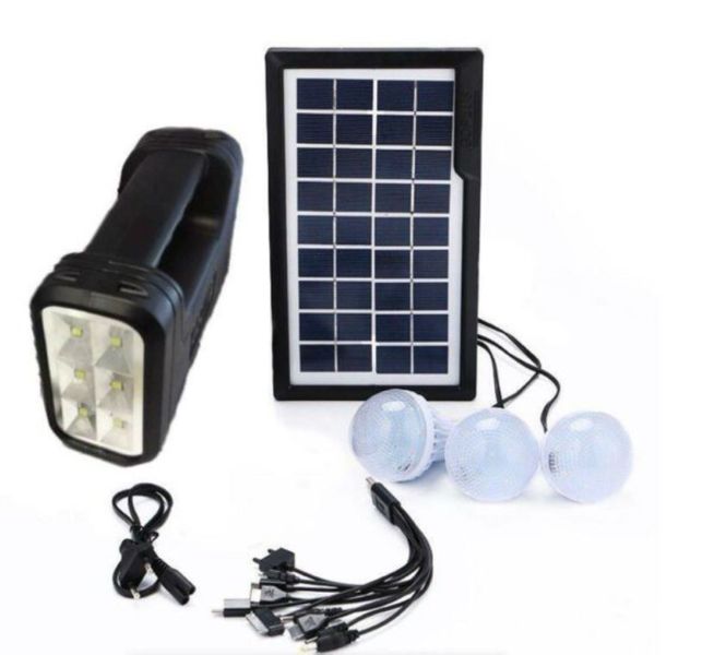 GD-8017A Solar Home Lighting System With 3 LED Bulbs