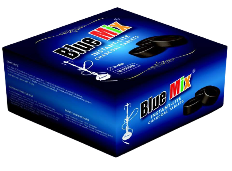 Blue Mix - Instant Lite Charcoal Hookah Coals - 80