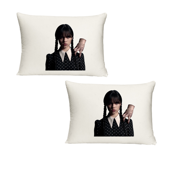 BG - Wednesday + Thing Twin Standard Pillow cases