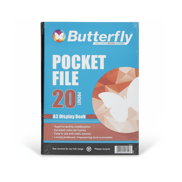 Professional A3 20 Sleeve Pocket Organization File