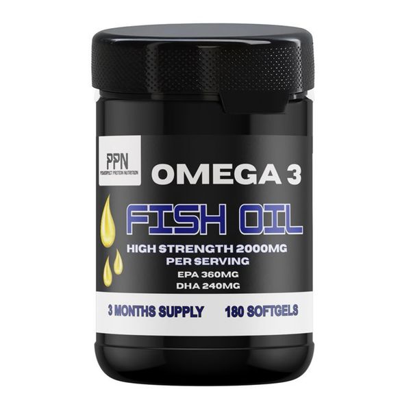 PowerPact Protein Nutrition Omega 3 Fish Oil 2000mg - 180 Softgels
