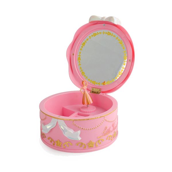 Ballerina Musical Jewellery Box for Girls Rotating Dancer Music Storage Box