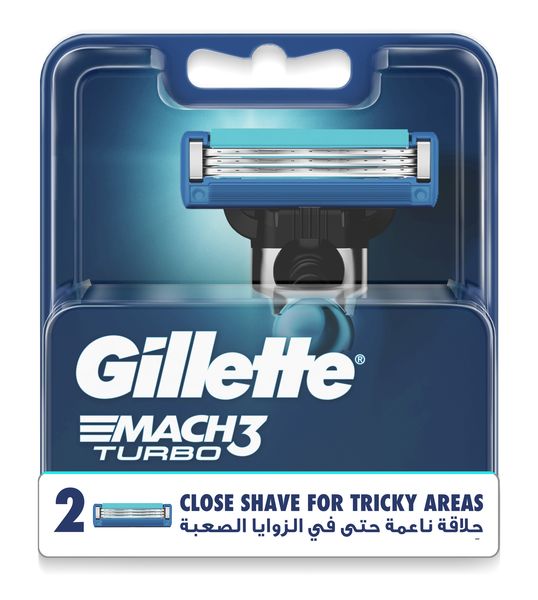 Gillette Mach3 Turbo 3D Blades Refill - x2