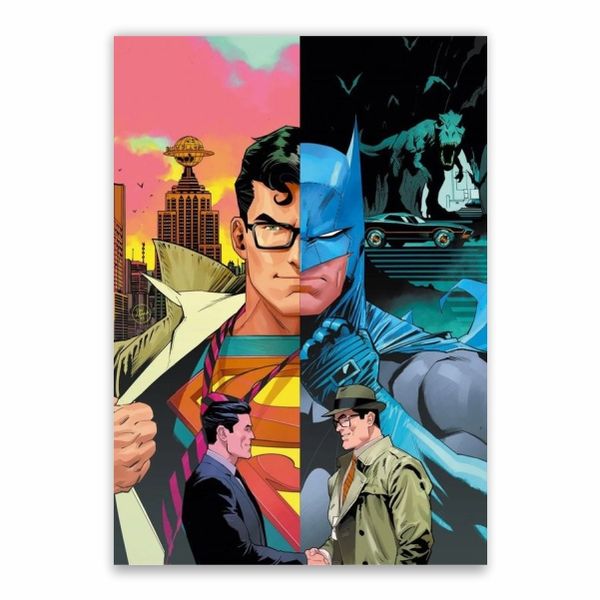 Clark Kent, Bruce Wayne And Superman, Batman Poster - A1