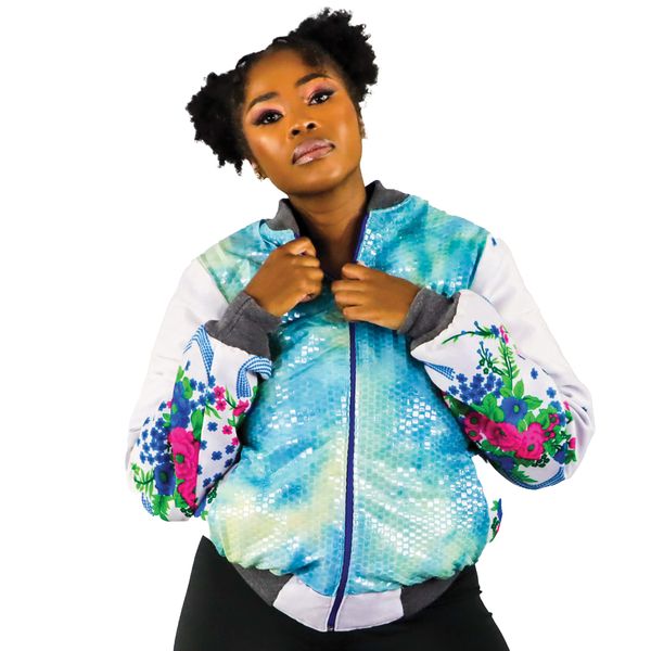 Africa Fashion House Blazin White Tsonga Bomber image