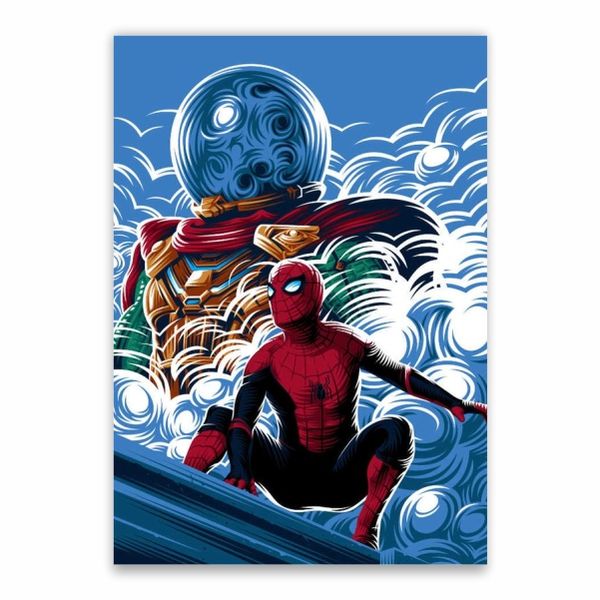 Spider-Man And Mysterio Poster - A1