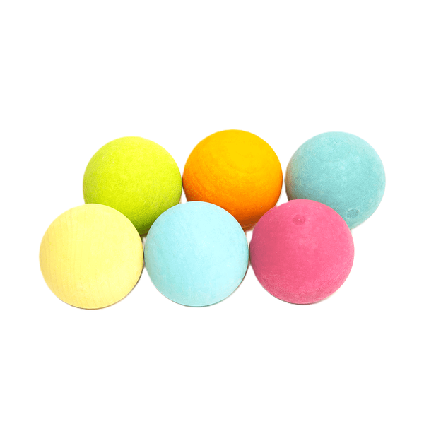 Grimm's - Wooden Balls - 6 Piece