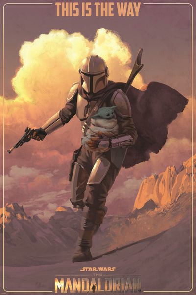 Star Wars: The Mandalorian - On The Run Poster