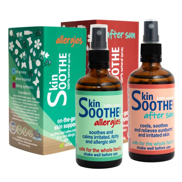 skinSOOTHE Combo (Allergies, After Sun) - for Eczema and Sunburn - 2x100ml