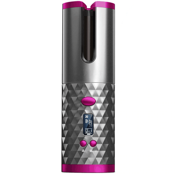 Portable Cordless Hair Curler - Pink
