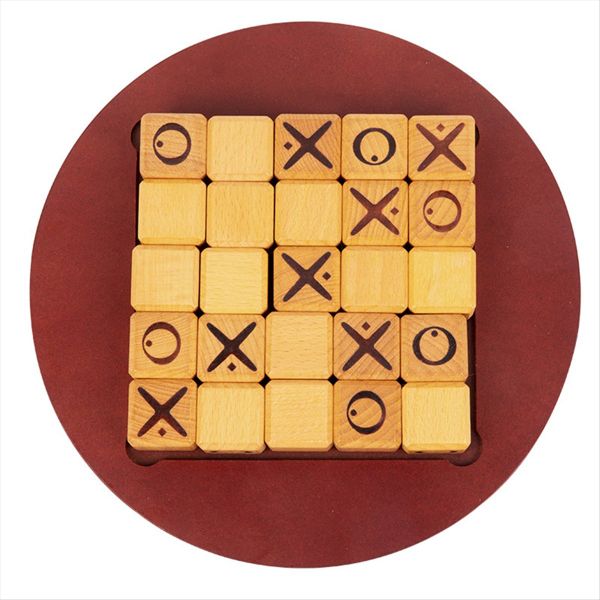 Xo Chess Board Wooden Mini Tic-Tac-Toe Game