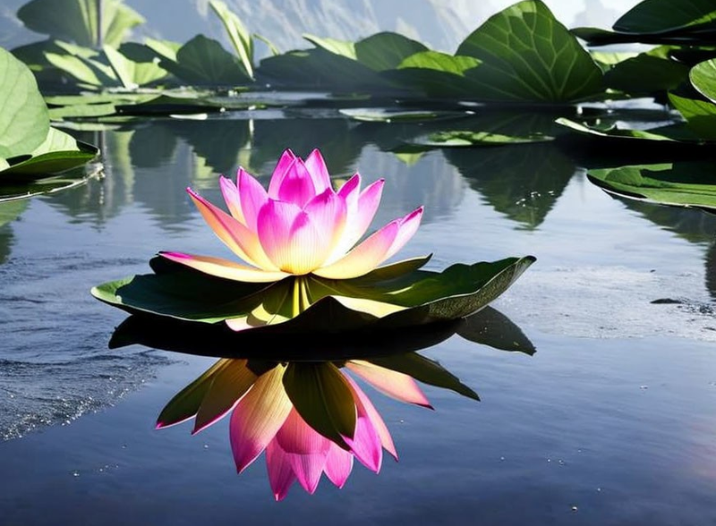 Canvas Wall Art Home Decor - Lotus Flower