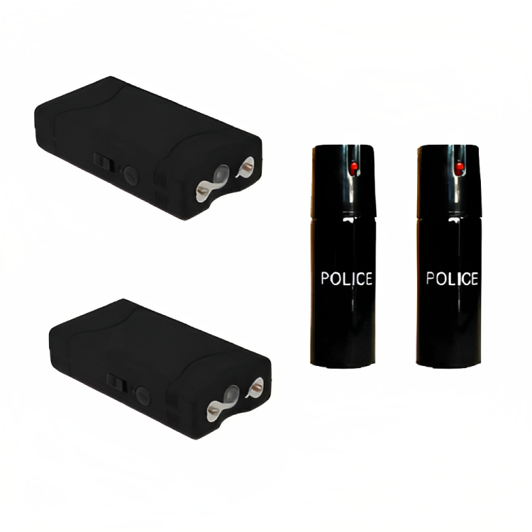 Couple's Self Defense Set - 2 Taser and 2 Pepper Spray (60ml) | Shop ...