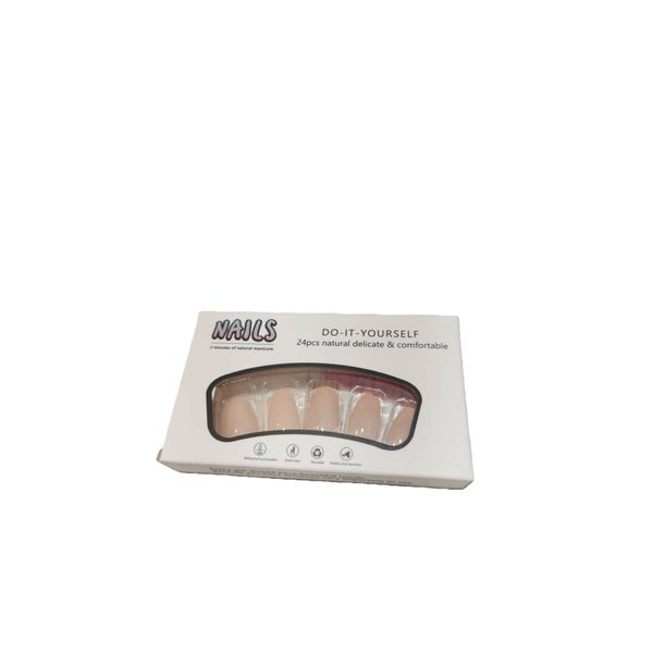 BZ1221 Handmade Press-on Nails Small Size &amp; Color All-in One 24-Piece