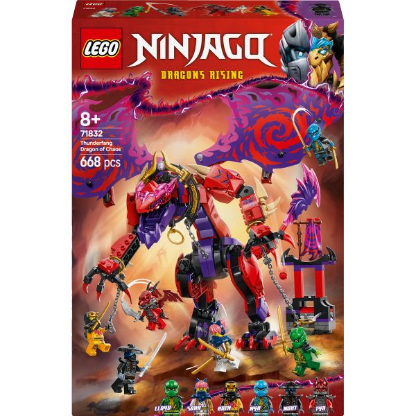 LEGO® NINJAGO® Thunderfang Dragon of Chaos Ninja Toy Set 71832