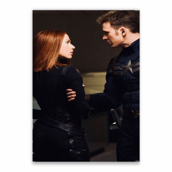 Steve Rogers And Natasha Romanoff Poster - A1