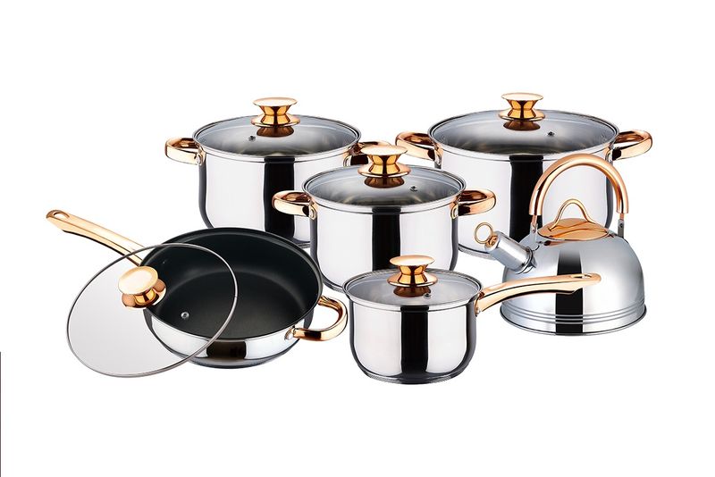 GOLD edition GRANDKING 12 Piece Pot Set