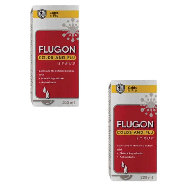 Flugon - Colds and Flu Syrup 200ml Pack of 2
