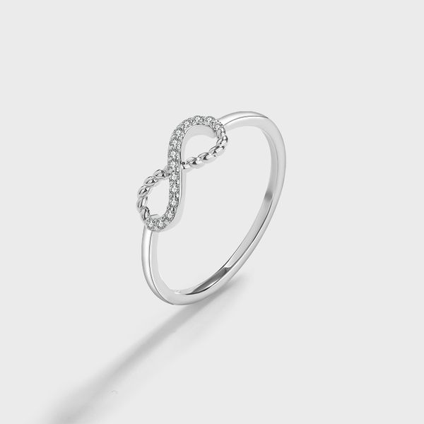 Twist of Forever Silver Ring