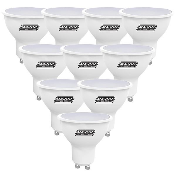 Major Tech 5W LED GU10 Lamp, Pack of 10 (L2P-5)
