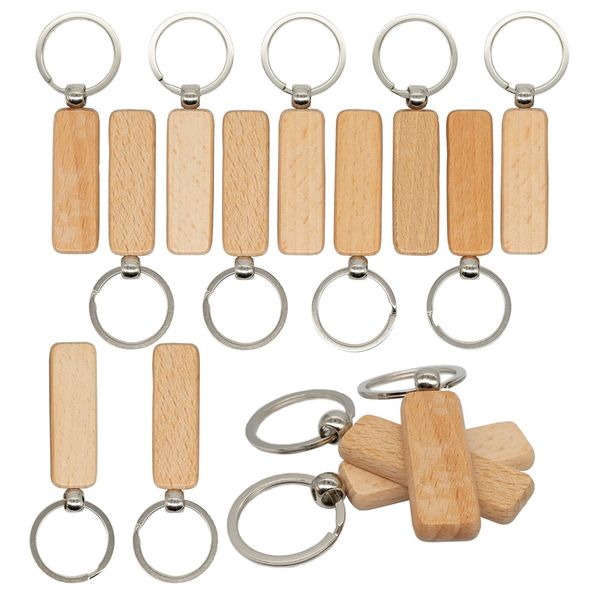 Wood Engraving Blanks for Keychains 20 Pack (Width:0.7 Inch)