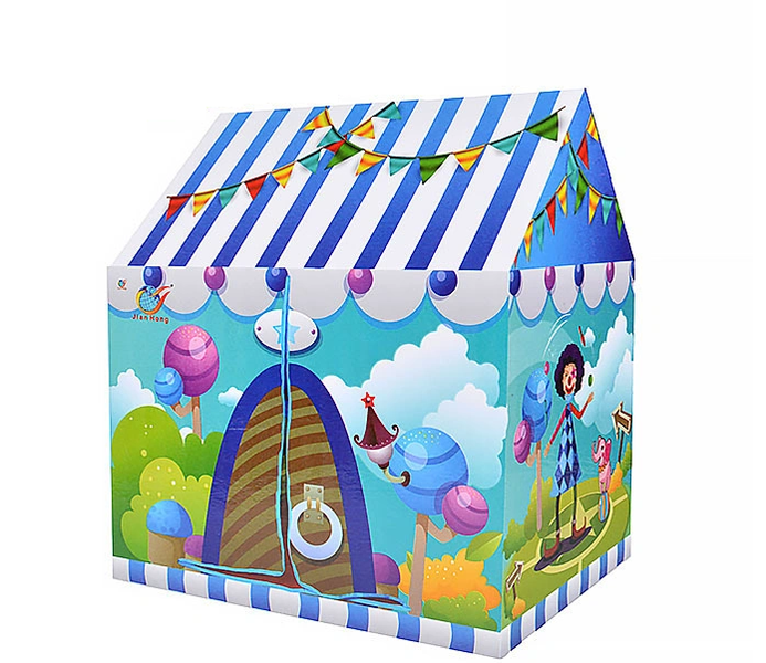 BrIQs - Kids In/Outdoor Funfair Playhouse Play Castle Tent