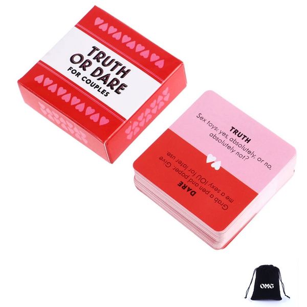OMG Truth Or Dare Couples Card Game - Mini Size