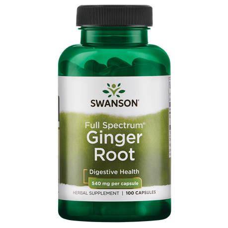 Swanson Full Spectrum Ginger Root 540mg - 100Caps Image