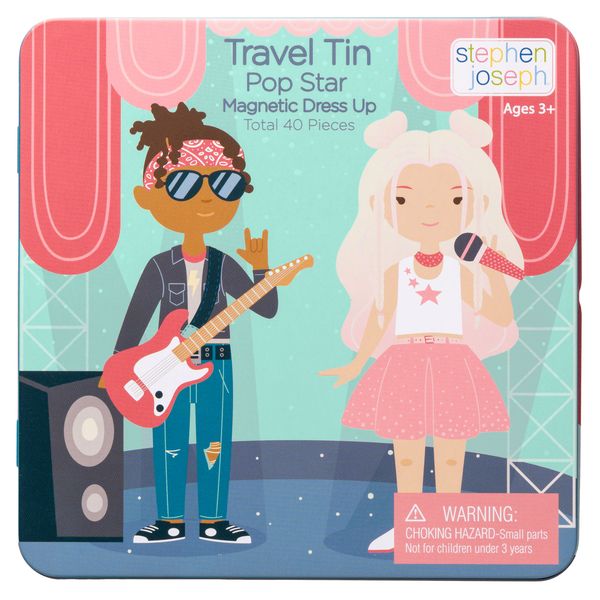 Stephen Joseph Travel Tin Magnetic Dress Up Pop Star