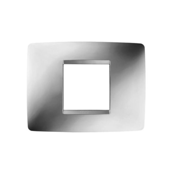 Gewiss CHORUS ONE 2-Gang Cover Plate (Chrome)